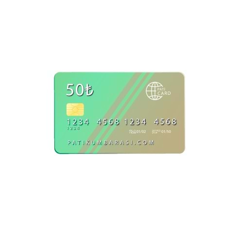 50 TL Mama Kartı Pati Card