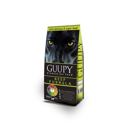 GUUPY Biftekli Yetişkin Köpek Maması 15 kg