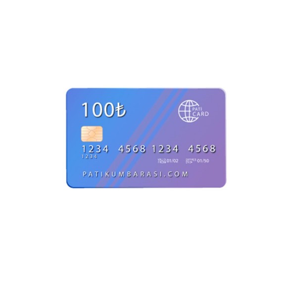 100 TL Mama Kartı Pati Card