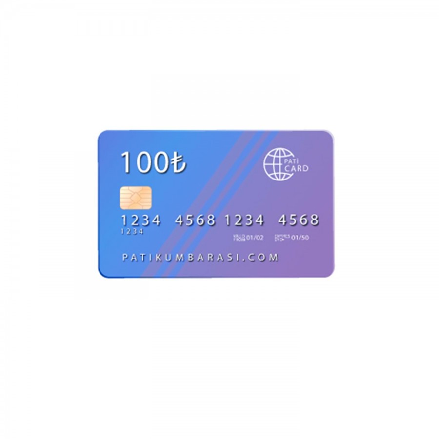 100 TL Mama Kartı Pati Card