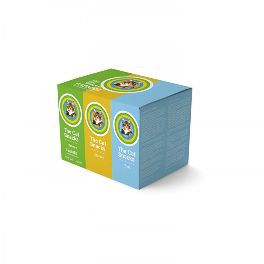 FAENBEI Pet Serisi Kedi Ödül Maması Karışık 60 lı Kutu