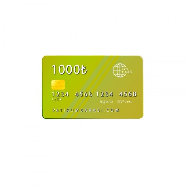 1000 TL Mama Kartı Pati Card