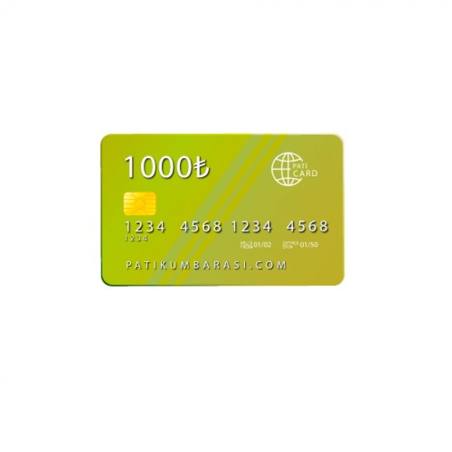 1000 TL Mama Kartı Pati Card