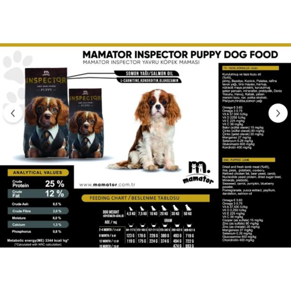 inspector HİPOALERJENİK YAVRU KÖPEK MAMASI 15 kg hypoallergenic puppy dog