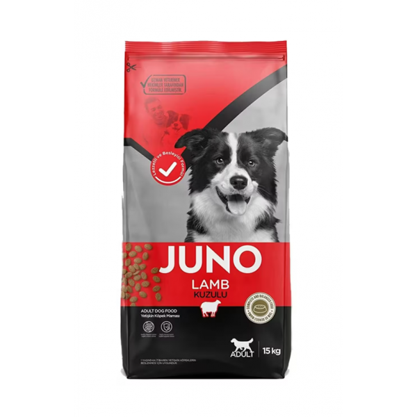 Juno Kuzu Etli/Pirinçli Yetişkin Köpek Maması 15kg
