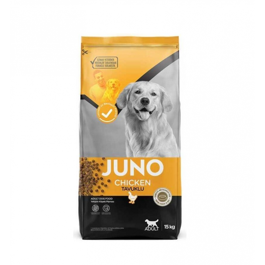 Juno Tavuklu Yetişkin Köpek Maması (Tüm Irklar Için) 15 kg