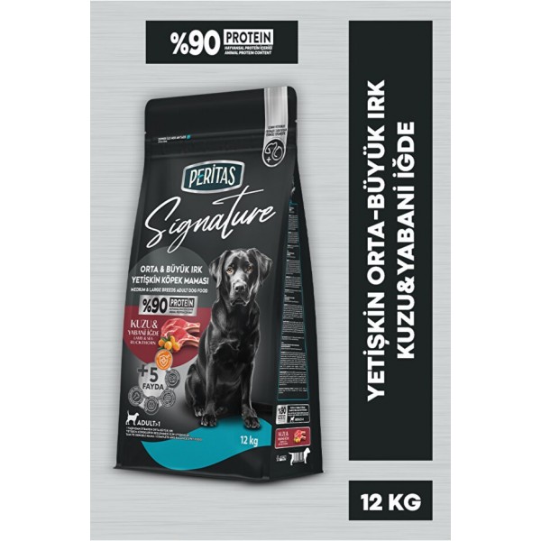 PERİTAS Signature Kuzulu Yetişkin Köpek Orta ve Büyük Irk - 12 kg