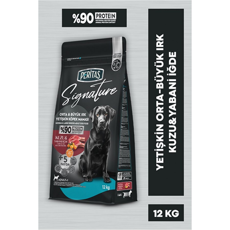 PERİTAS Signature Kuzulu Yetişkin Köpek Orta ve Büyük Irk - 12 kg