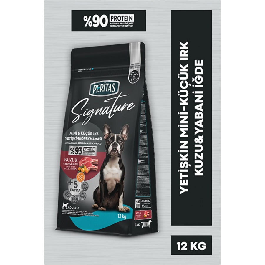 PERİTAS Signature Kuzulu Küçük Irk Yetişkin Köpek Maması 12 Kg